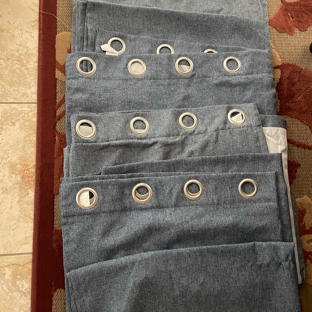 Blue Grommet Curtains